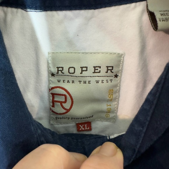 Roper | Shirts | Vintage Mens Roper Texas Flag Red White Blue Western ...